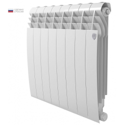 Радиатор биметаллический RT BiLiner Bianco Traffico 500/87 8 секций, боковое подключение, белый
