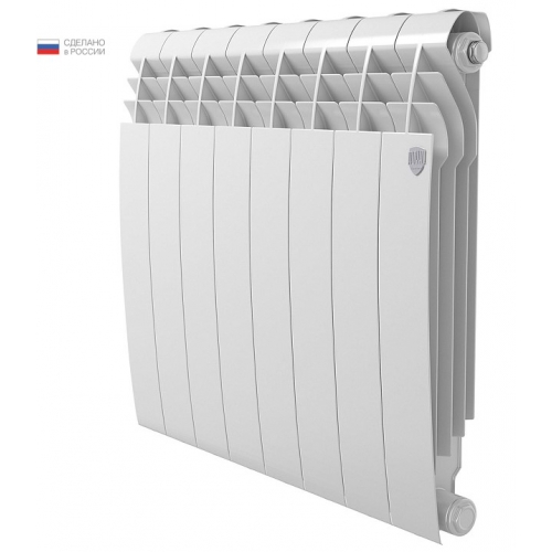 Радиатор биметаллический RT BiLiner Bianco Traffico 500/87 8 секций, боковое подключение, белый купить в интернет магазине Санрай73