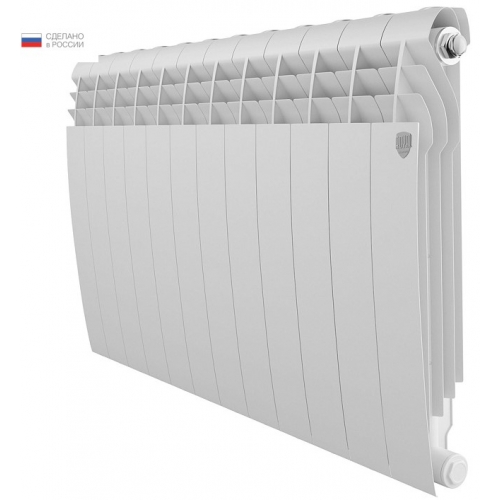 Радиатор биметаллический RT BiLiner Bianco Traffico 500/87 12 секций, боковое подключение, белый купить в интернет магазине Санрай73