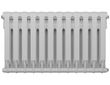 Радиатор биметаллический RT BiLiner Bianco Traffico 500/87 12 секций, боковое подключение, белый