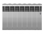 Радиатор биметаллический RT BiLiner Silver Satin 350/87 8 секций, боковое подключение, серебристый