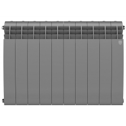 Радиатор биметаллический RT BiLiner Silver Satin 500/87 10 секций, боковое подключение, серебристый