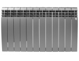 Радиатор биметаллический RT BiLiner Silver Satin 500/87 12 секций, боковое подключение, серебристый