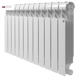 Радиатор биметаллический RT Indigo Super+ 500/100 12 секций, боковое подключение, белый