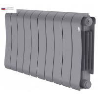 Радиатор биметаллический RT Infinity Silver Satin 300/90 10 секций, боковое подключение, серебристый