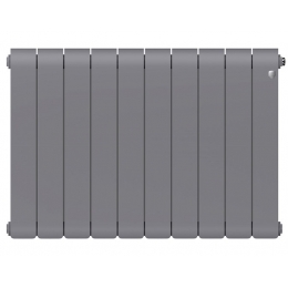 Радиатор биметаллический RT Infinity Silver Satin 500/90 10 секций, боковое подключение, серебристый