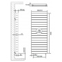 Радиатор биметаллический RT PianoForte Tower Silver Satin 500/100 18 секций, серебристый