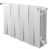 Радиатор биметаллический RT PianoForte Bianco Traffico 500/100 8 секций, боковое подключение, белый