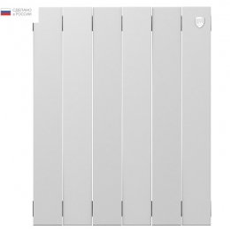 Радиатор биметаллический RT PianoForte Bianco Traffico 500/100 6 секций, боковое подключение, белый