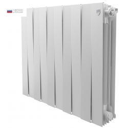 Радиатор биметаллический RT PianoForte Bianco Traffico 500/100 10 секций, боковое подключение, белый