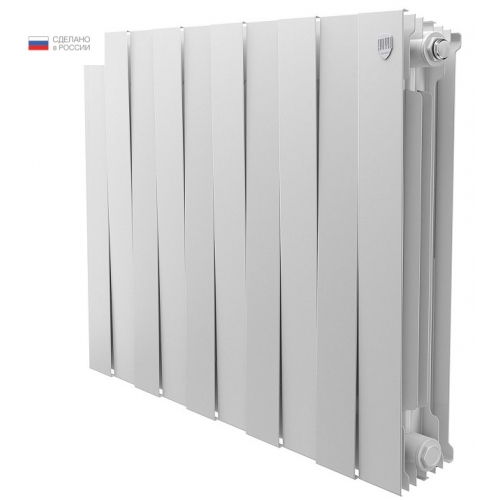 Радиатор биметаллический RT PianoForte Bianco Traffico 500/100 10 секций, боковое подключение, белый купить в интернет магазине Санрай73