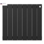 Радиатор биметаллический RT PianoForte Noir Sable 500/100 8 секций, боковое подключение, черный