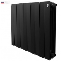 Радиатор биметаллический RT PianoForte Noir Sable 500/100 10 секций, боковое подключение, черный