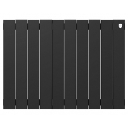 Радиатор биметаллический RT PianoForte Noir Sable 500/100 10 секций, боковое подключение, черный