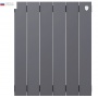 Радиатор биметаллический RT PianoForte Silver Satin 500/100 6 секций, боковое подключение, серебристый