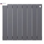 Радиатор биметаллический RT PianoForte Silver Satin 500/100 8 секций, боковое подключение, серебрис
