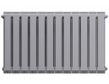 Радиатор биметаллический RT PianoForte Silver Satin 500/100 12 секций, боковое подключение, серебристый