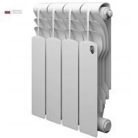 Радиатор биметаллический RT Revolution 350/80 4 секции, боковое подключение, белый