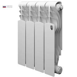 Радиатор биметаллический RT Revolution 350/80 4 секции, боковое подключение, белый