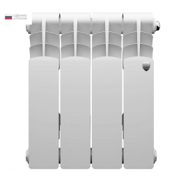 Радиатор биметаллический RT Revolution 350/80 4 секции, боковое подключение, белый