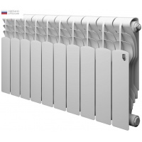 Радиатор биметаллический RT Revolution 350/80 10 секций, боковое подключение, белый