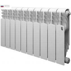 Радиатор биметаллический RT Revolution 350/80 10 секций, боковое подключение, белый