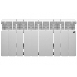 Радиатор биметаллический RT Revolution 350/80 10 секций, боковое подключение, белый