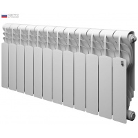 Радиатор биметаллический RT Revolution 350/80 12 секций, боковое подключение, белый