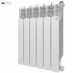 Радиатор биметаллический RT Revolution 2.0 500/80 6 секций, боковое подключение, белый