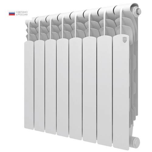 Радиатор биметаллический RT Revolution 2.0 500/80 8 секций, боковое подключение, белый купить в интернет магазине Санрай73