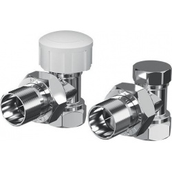 Набор термостатический угловой Royal Thermo De Luxe 1/2", хром