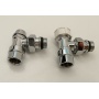 Набор термостатический угловой Royal Thermo De Luxe 1/2", хром