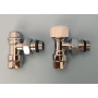 Набор термостатический угловой Royal Thermo De Luxe 1/2", хром