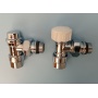 Набор термостатический угловой Royal Thermo De Luxe 1/2", хром