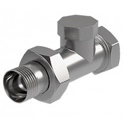 Вентиль на обратную подводку прямой Royal Thermo Optimal 3/4" никель Вентиль на обратную подводку прямой Royal Thermo Optimal 3/4" никель