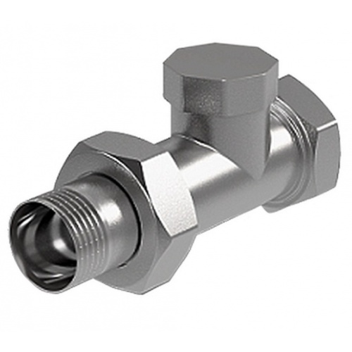 Вентиль на обратную подводку прямой  Royal Thermo Optimal 3/4" никель купить в интернет магазине Санрай73