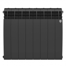 Радиатор биметалл RT BiLiner 500/87/8 секц Noir Sable(черный)