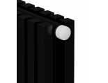 Дизайн-радиатор трубчатый Royal Thermo Shift Q30 VC2180 8 секций, нижнее подключение, черный