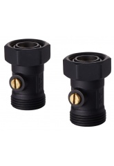 Узел нижнего подключения Royal Thermo прямой раздельный 3/4х3/4ЕК черный