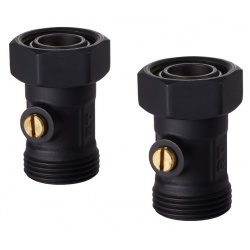 Узел нижнего подключения Royal Thermo прямой раздельный 3/4х3/4ЕК черный