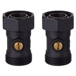 Узел нижнего подключения Royal Thermo прямой раздельный 3/4х3/4ЕК черный