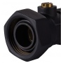 Узел нижнего подключения Royal Thermo прямой раздельный 3/4х3/4ЕК черный
