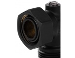 Узел нижнего подключения Royal Thermo угловой раздельный 3/4х3/4ЕК черный