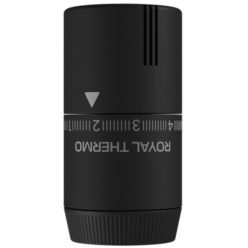 Головка термостатическая жидкостная Royal Thermo Design М30х1,5, черный матовый купить в интернет магазине Санрай73