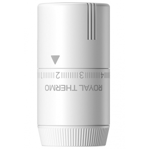 Головка термостатическая жидкостная Royal Thermo Design М30х1,5, белая купить в интернет магазине Санрай73