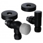 Набор термостатический осевой Royal Thermo Design Pro 15мм М30х1,5 черный