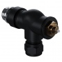 Набор термостатический осевой Royal Thermo Design Pro 15мм М30х1,5 черный