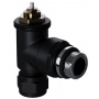 Набор термостатический угловой Royal Thermo Design Pro 15мм М30х1,5 черный