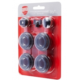 Набор радиаторный универсальный 1/2" Royal Thermo 7 элементов, черный