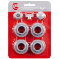 Набор радиаторный универсальный 1/2" Royal Thermo 7 элементов, серебристый